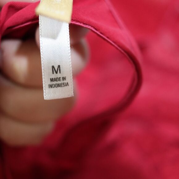 Gillian & O'Malley Red Lace Corset & Thong Set 38 C / Medium Lingerie Set - Picture 14 of 14